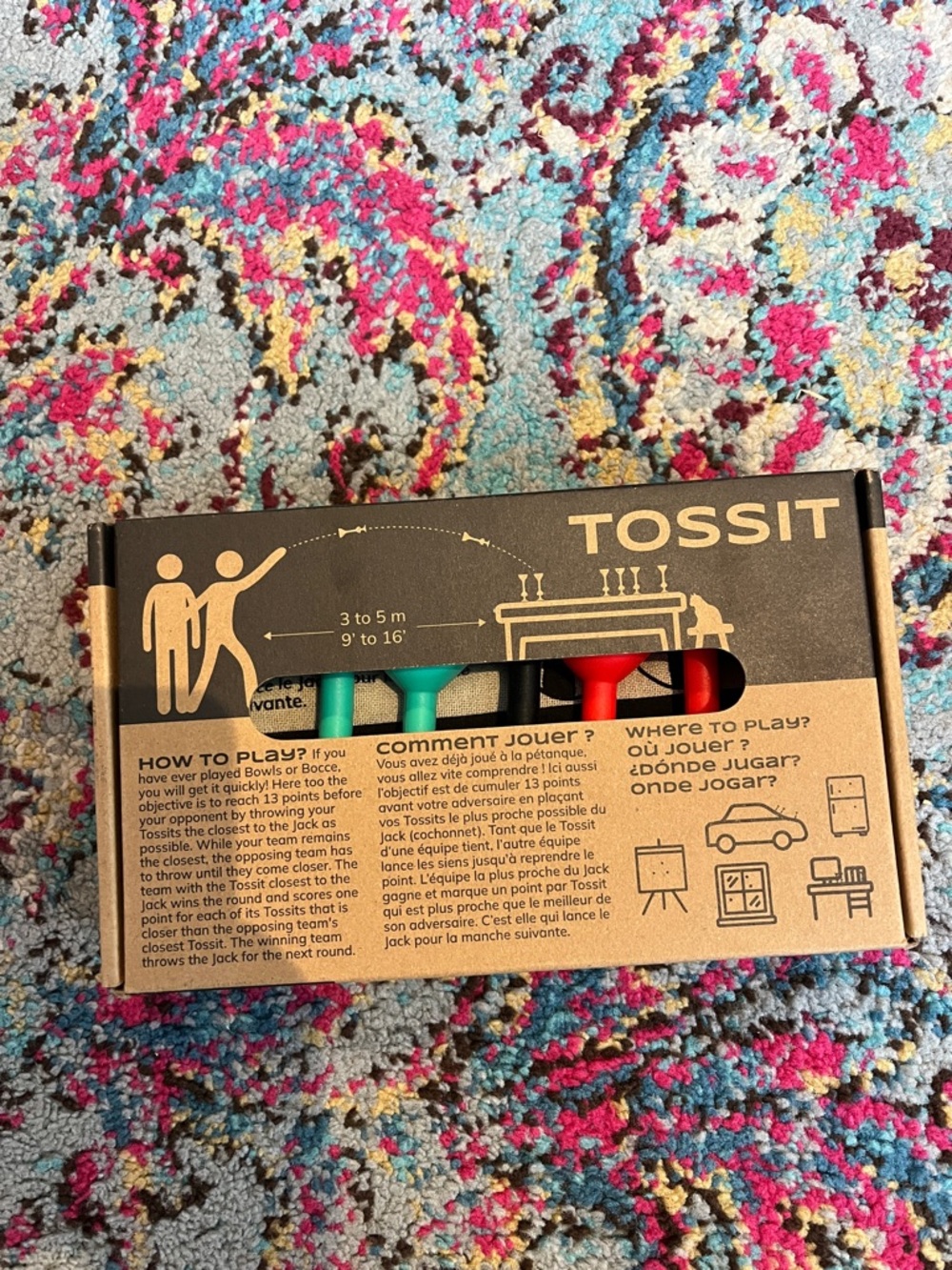 Outdoor Tossing Game Set – Multicolor